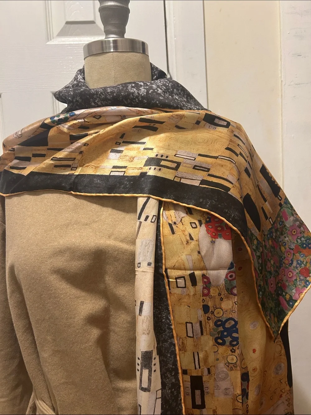 Gustav Klimt “The Kiss” Silk Scarf